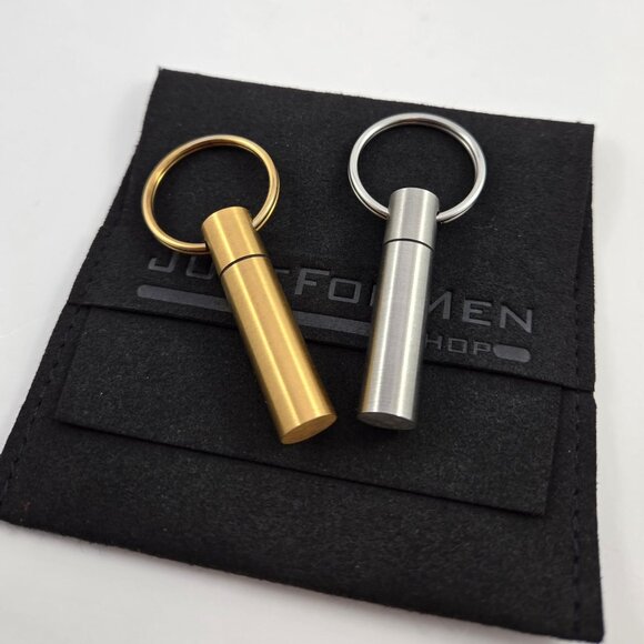 Tube Keychain Pill Stash Container - Picture 2 of 5